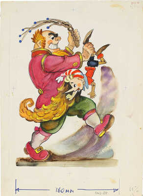 Владимирский Леонид Викторович. Иллюстрация к книге А.Н. Толстого «Золотой ключик, или приключения Буратино» (Омск: Омич, 1992)